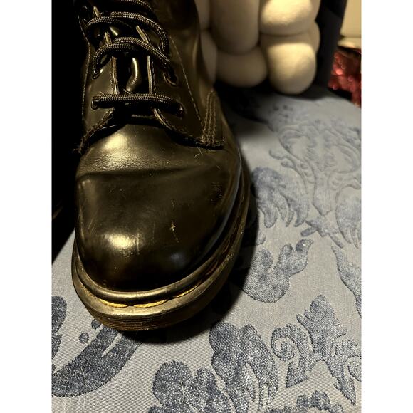 Dr Martens Black Leather 14 Eye Boots Made in England size 8/UK 6 - Picture 7 of 10